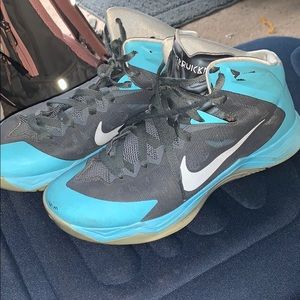 Blue high top Hyperlink Basketball shoes